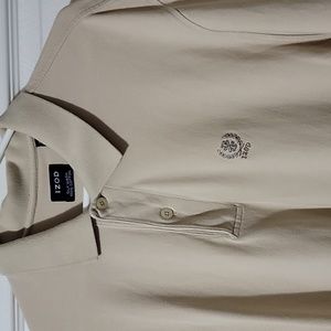 I Zod Izod Men's Large cream / kaki / tan colored polo